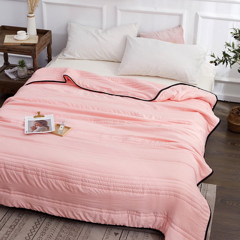 2025 Simple Gift Summer Cool Quilt Home Air-Conditioning Quilt Single Double Summer Quilt Solid Color Summer Quilt - Image 1